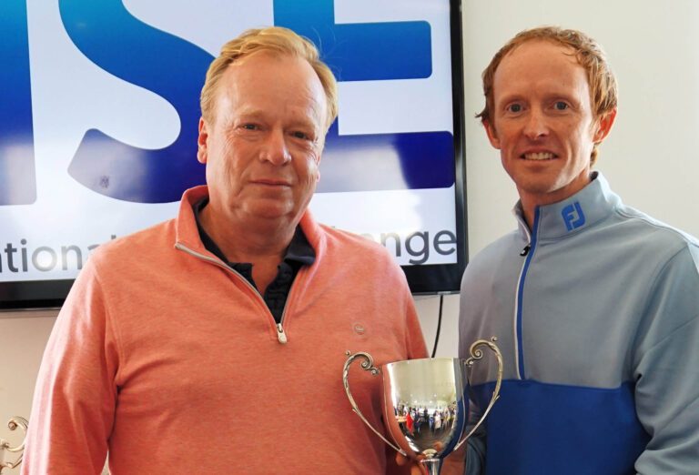 Club champion Andrew Challenor also wins the Steve Keegan trophy